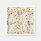 Muster für Gouache Meadow Blume Serviette (Vorderseite)