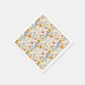 Muster für Gouache Meadow Blume Serviette (Ecke)