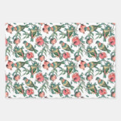 Muster für Granatapfel und Lovebirds Geschenkpapier Set (Vorderseite 2)