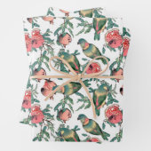 Muster für Granatapfel und Lovebirds Geschenkpapier Set (Beispiel)