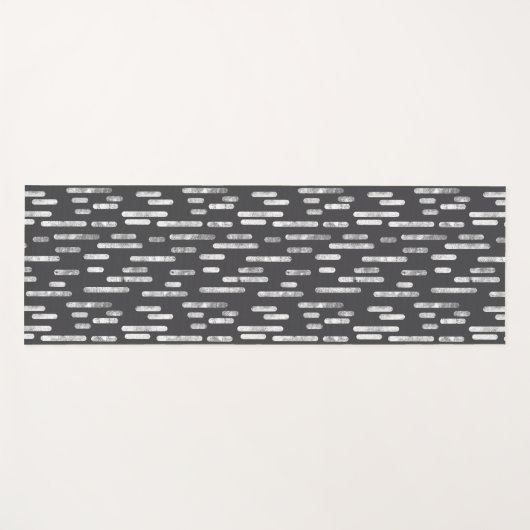 Muster für Graphit- und Weißroundlinien Yogamatte (Vorderseite (Horizontal))