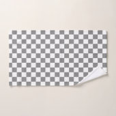 Muster für grau-weiß karierte Karos Badhandtuch Set (Handtuch)