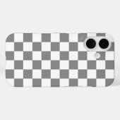 Muster für grau-weiß karierte Karos Case-Mate iPhone Hülle (Rückseite (Horizontal))