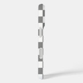 Muster für grau-weiß karierte Karos Case-Mate iPhone Hülle (Rückseite / Rechts)
