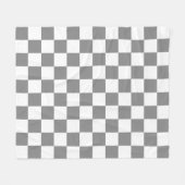 Muster für grau-weiß karierte Karos Fleecedecke (Vorderseite (Horizontal))