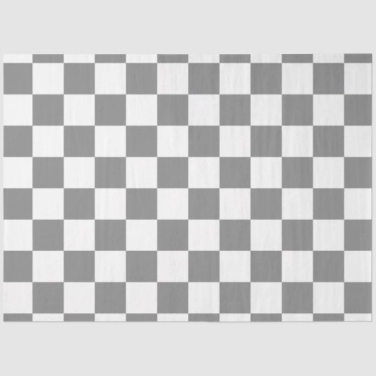 Muster für grau-weiß karierte Karos Seidenpapier (Vorderseite)