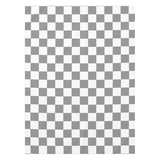 Muster für grau-weiß karierte Karos Tischdecke (Vorderseite)