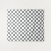 Muster für grau-weiß karierte Karos Wandteppich (Vorderseite (Horizontal))
