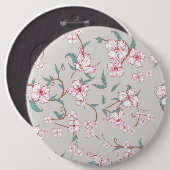 Muster für graue Blume Button (Vorne & Hinten)