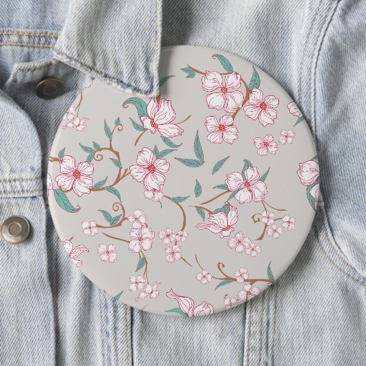 Muster für graue Blume Button (Beispiel)