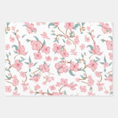 Muster für graue Blume Geschenkpapier Set (Vorderseite 2)