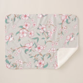 Muster für graue Blume Sherpadecke (Vorderseite (Horizontal))