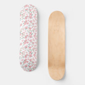 Muster für graue Blume Skateboard (Vorderseite)