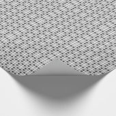 Muster für graue Quadrate Geschenkpapier (Ecke)