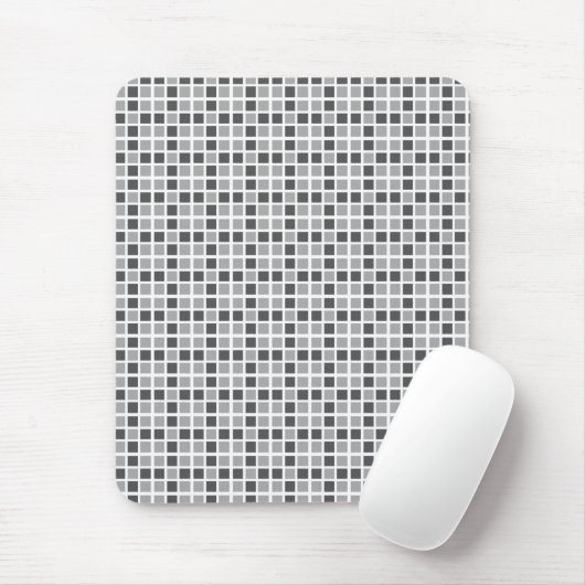 Muster für graue Quadrate Mousepad (Mit Mouse)