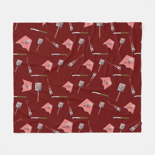 Muster für Grillen Fleecedecke (Vorderseite (Horizontal))
