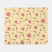 Muster für Grillen Fleecedecke (Vorderseite (Horizontal))