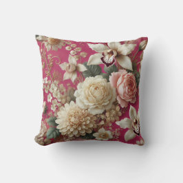 Muster für großes Blumenmotiv 6 Kissen