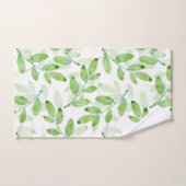 Muster für grün gestaffelte Blätter Badhandtuch Set (Handtuch)