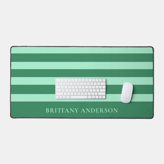 Muster für grün und mint grüne Streifen Schreibtischunterlage (Tastatur & Maus)