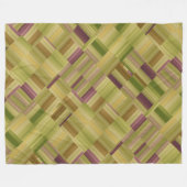 Muster für grün und pflaumengeometrisch geformte S Fleecedecke (Vorderseite (Horizontal))