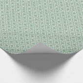 Muster für grün und weiß geometrische Kreise Geschenkpapier (Ecke)