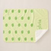 Muster für grüne Äpfel Sherpadecke (Vorderseite (Horizontal))