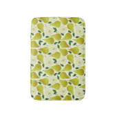 Muster für grüne Birnen Badematte (Vorderseite Vertikal)