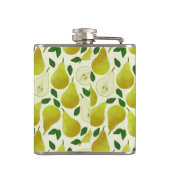 Muster für grüne Birnen Flachmann (Rückseite)