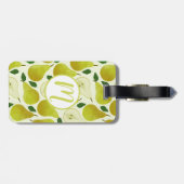 Muster für grüne Birnen Gepäckanhänger (Rückseite horizontal)