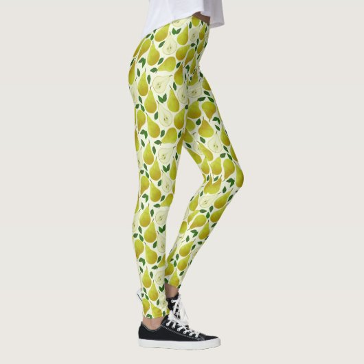 Muster für grüne Birnen Leggings (Rechts)