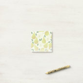 Muster für grüne Birnen Post-it Klebezettel (Auf Schreibtisch)