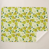 Muster für grüne Birnen Sherpadecke (Vorderseite (Horizontal))