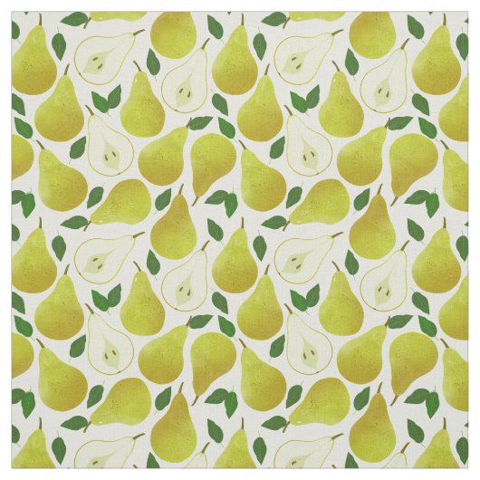 Muster für grüne Birnen Stoff (Muster)