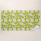 Muster für grüne Birnen Strandtuch (Vorderseite)