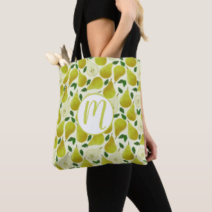 Muster für grüne Birnen Tasche