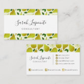 Muster für grüne Birnen Visitenkarte (Vorne/Hinten)