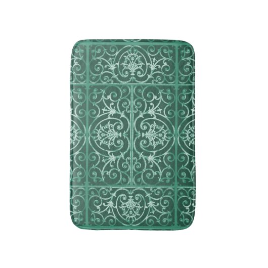 Muster für grüne Blätter Badematte (Vorderseite Vertikal)