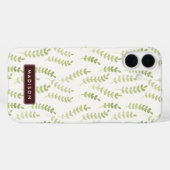 Muster für grüne Blätter Case-Mate iPhone Hülle (Rückseite (Horizontal))
