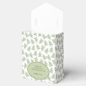 Muster für grüne Blätter - Danke Geschenkschachtel (Geöffnet)