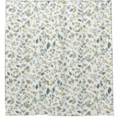 Muster für grüne Blätter Duschvorhang (Vorderseite)