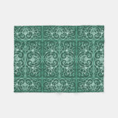 Muster für grüne Blätter Fleecedecke (Vorderseite (Horizontal))