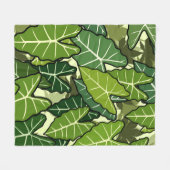 Muster für grüne Blätter Fleecedecke (Vorderseite (Horizontal))