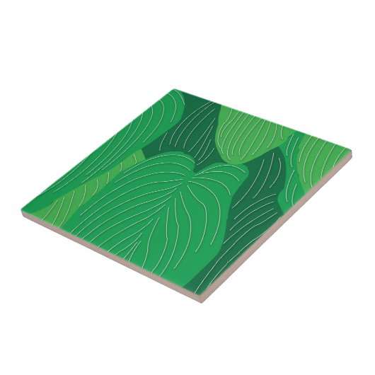 Muster für grüne Blätter Fliese (Seite)