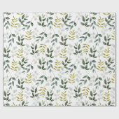 Muster für grüne Blätter Geschenkpapier (Flach)