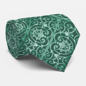 Muster für grüne Blätter Krawatte (Gerollt)