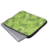 Muster für grüne Blätter Laptopschutzhülle (Vorne Knopf)