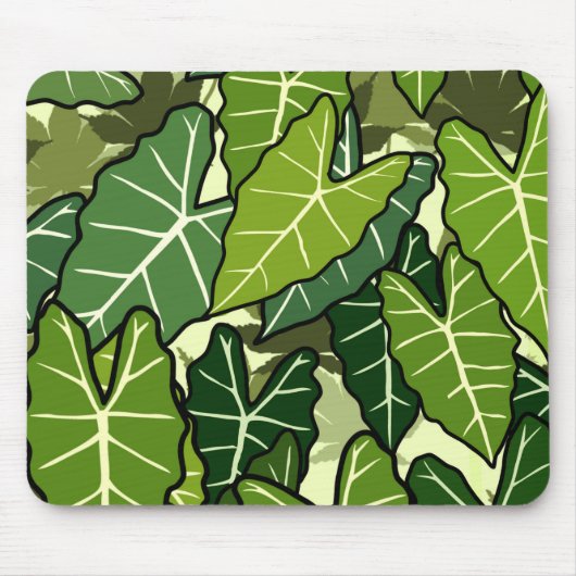 Muster für grüne Blätter Mousepad (Vorne)