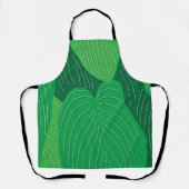 Muster für grüne Blätter Schürze (Vorderseite)