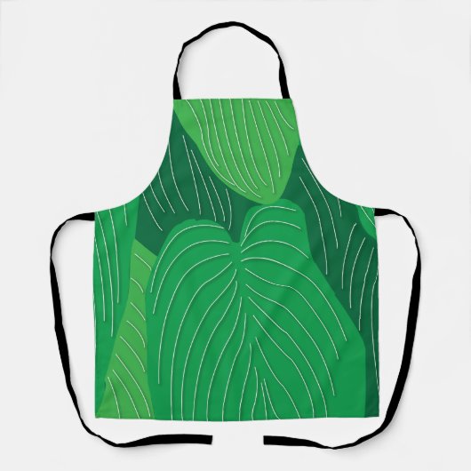 Muster für grüne Blätter Schürze (Vorderseite)